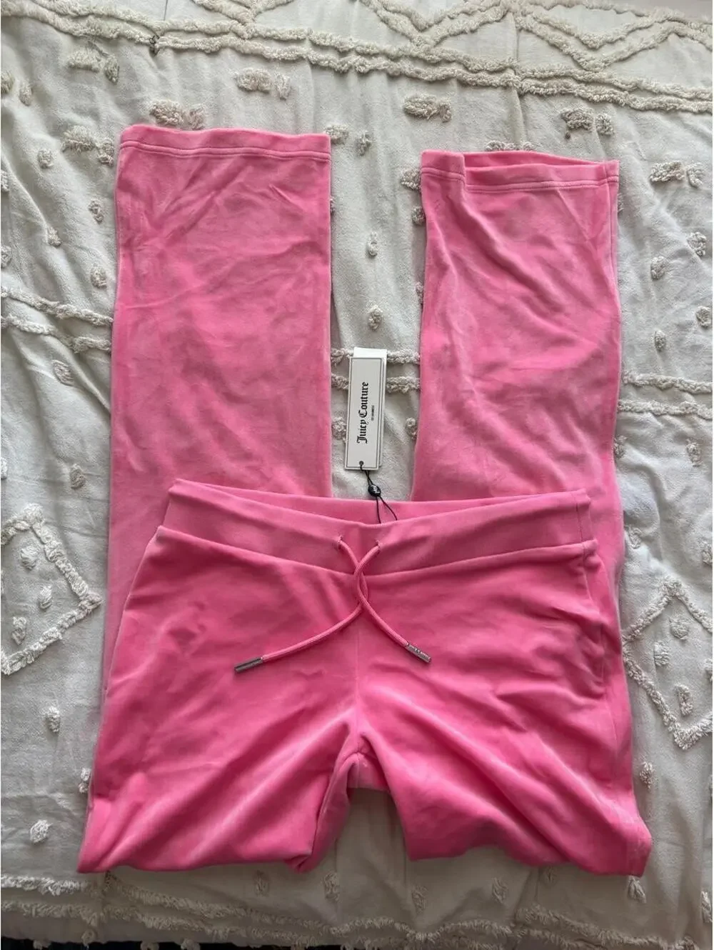Juicy Couture Hot Pink Velour Matching Set Pants S Zip Hoodie M NWT